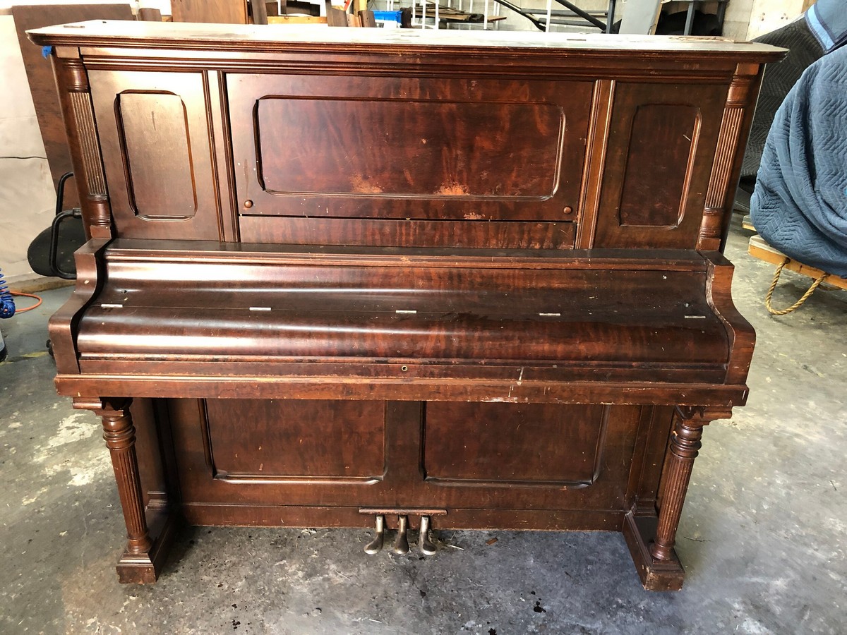 Chickering Upright Restoration BEFORE